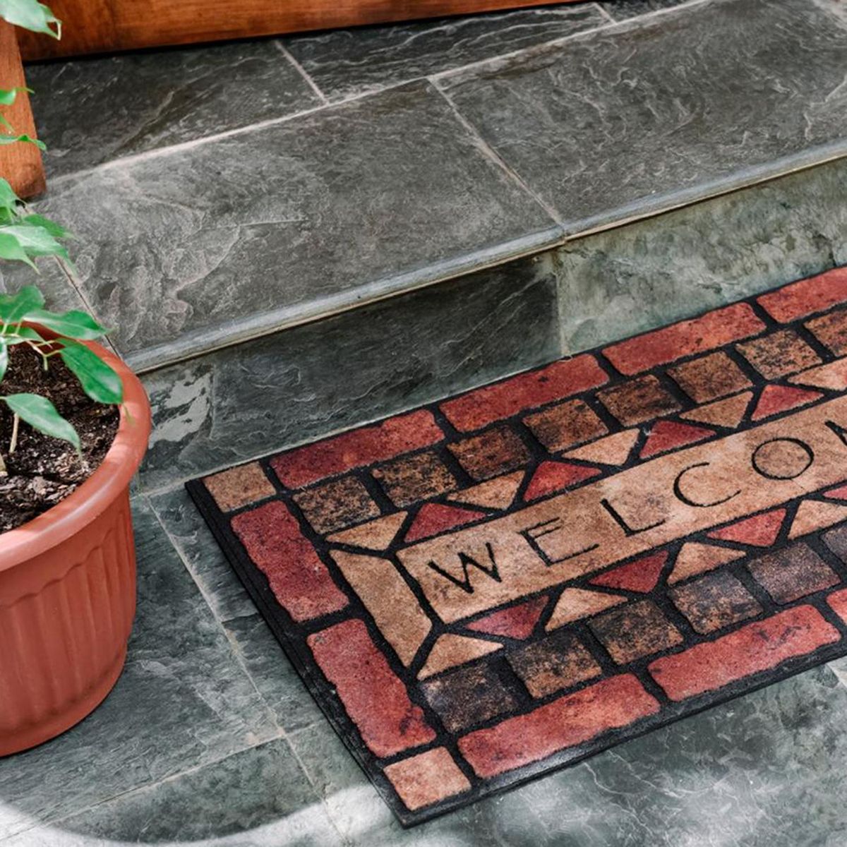 JUST HOME COLLECTION - Limpiapiés Welcome 45x75 cm Caucho Multicolor