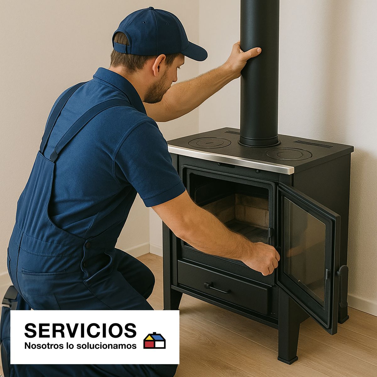 SERVICIOS HOGAR - Instalación Calefactor/Cocina a Leña en casa de 1 piso Otras Marcas