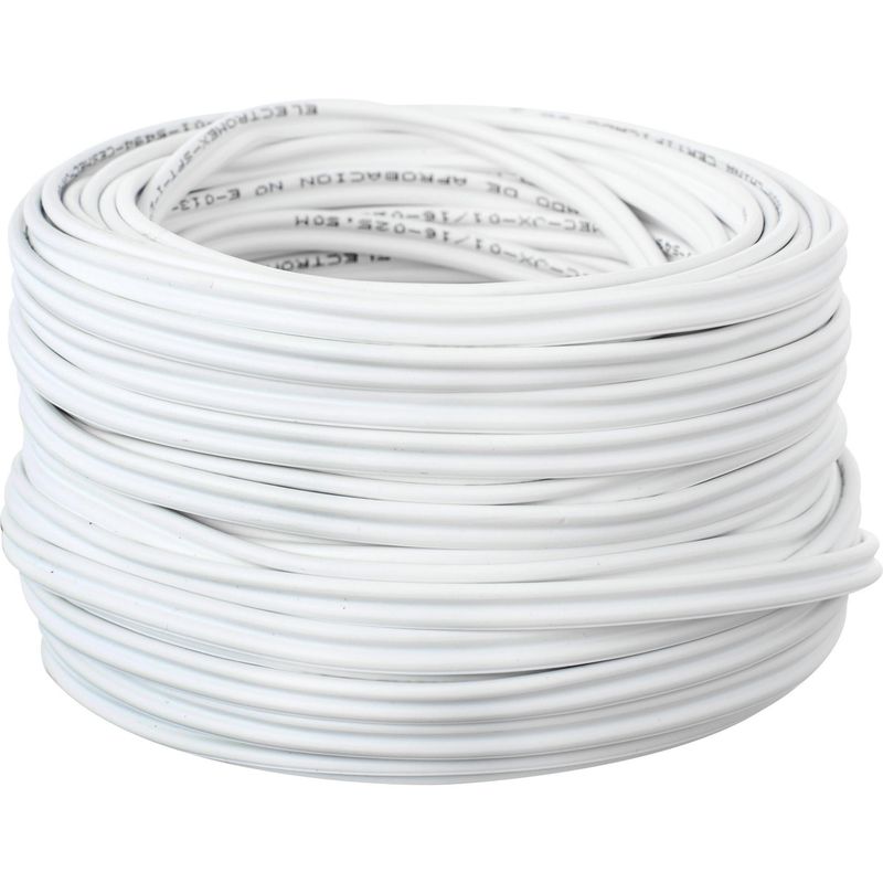 ROIMEX - Cable SPT (Paralelo) 2x20AWG/0,5MM2 25 metro(s) Blanco