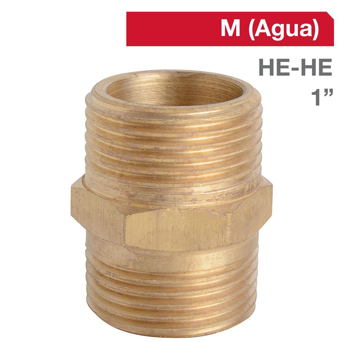 TAP - Niple Bronce HE/HE 1" x 1" 1u