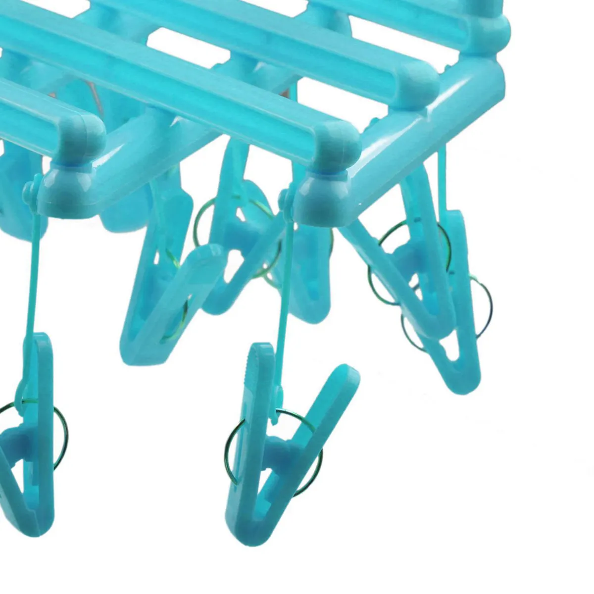 KLEINE WOLKE - Colgante de Ropa Extensible Plegable PVC 39 cm Verde