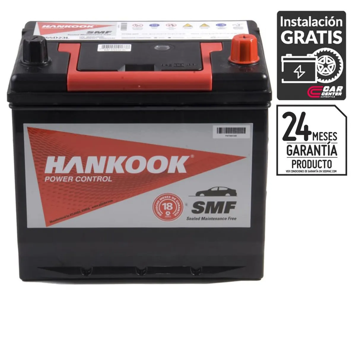 HANKOOK - Batería de Auto 60 Ah Positivo Derecho 550 CCA