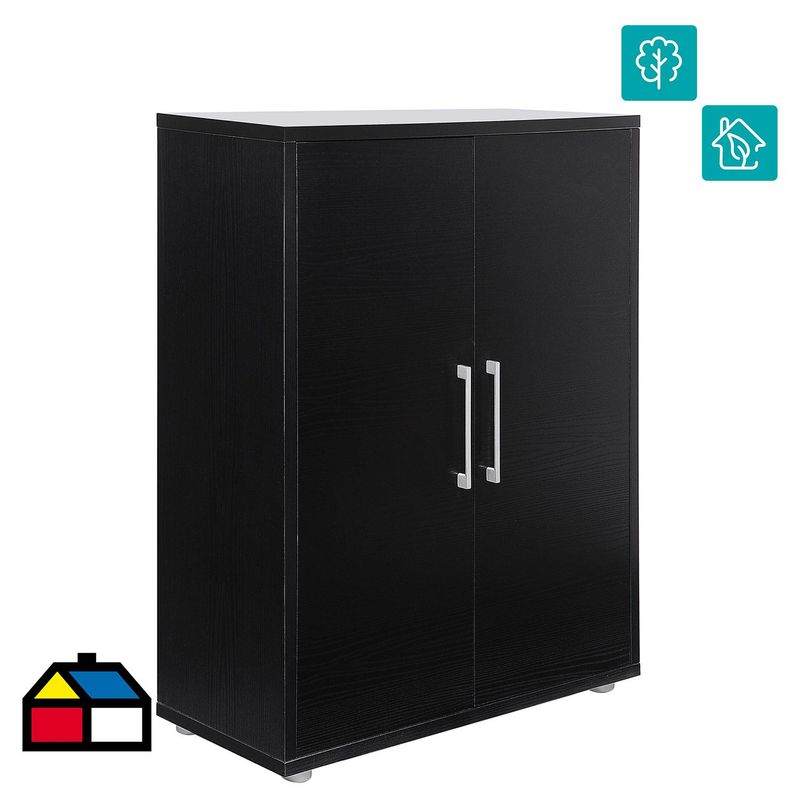 TVILUM - Archivador 89x40x113 cm Prima negro