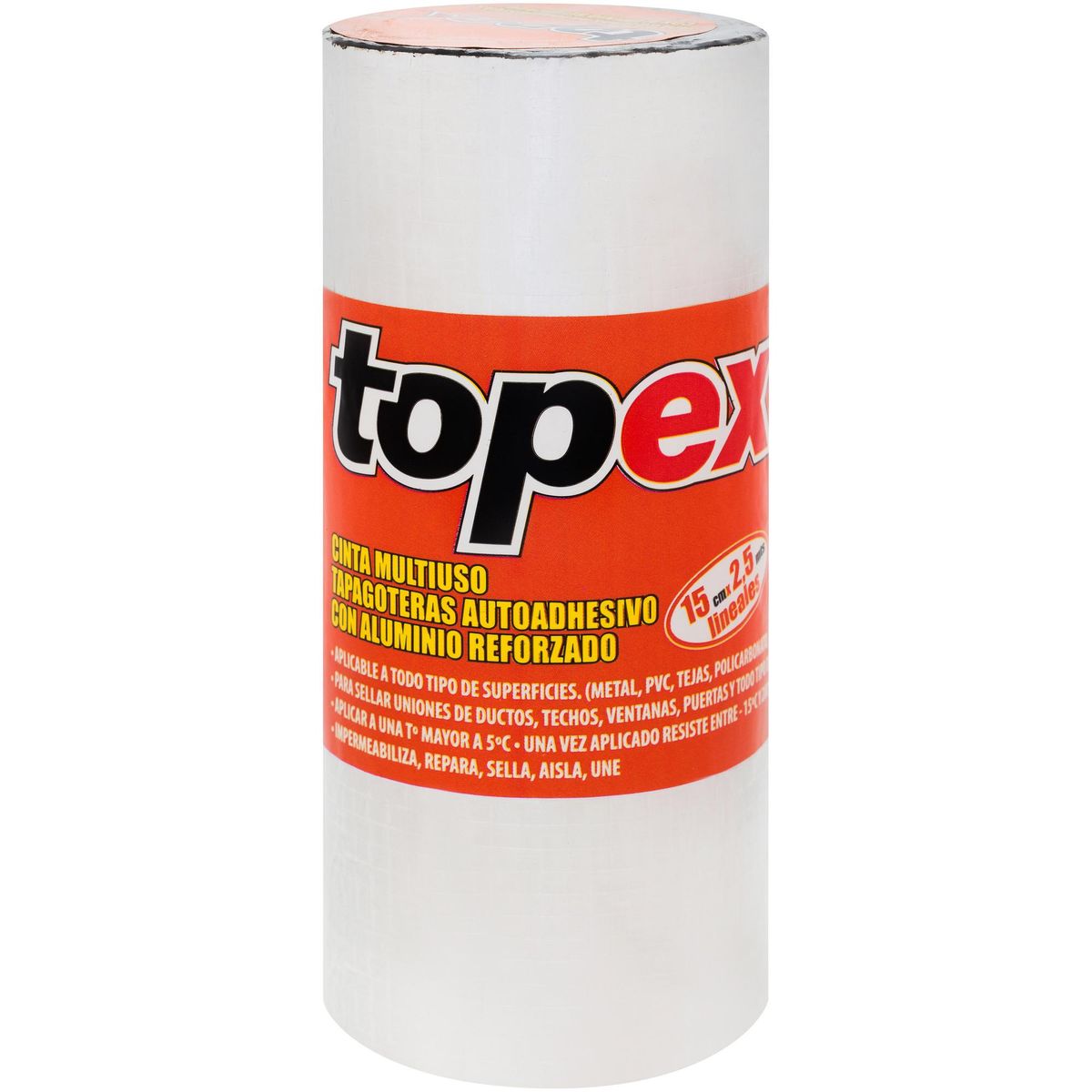 TOPEX - Cinta Adhesiva Tapagoteras Topex Multiuso 2.5 m