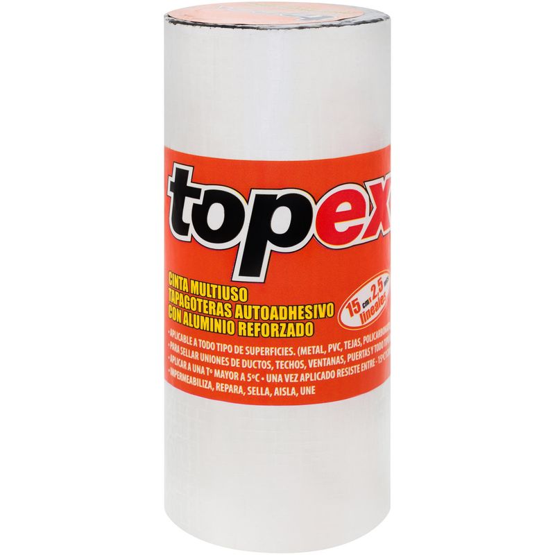 TOPEX - Cinta multiuso tapagoteras 2,5 m