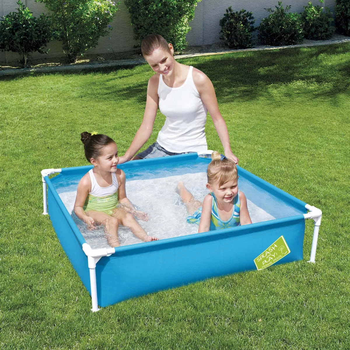 BESTWAY - Piscina Estructural 122x122x30 cm 365 Litros Colores Surtidos