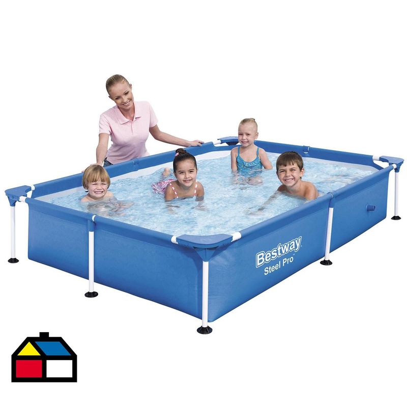 BESTWAY - Piscina Estructural 221x150x43 cm 1419 Litros Steel Pro