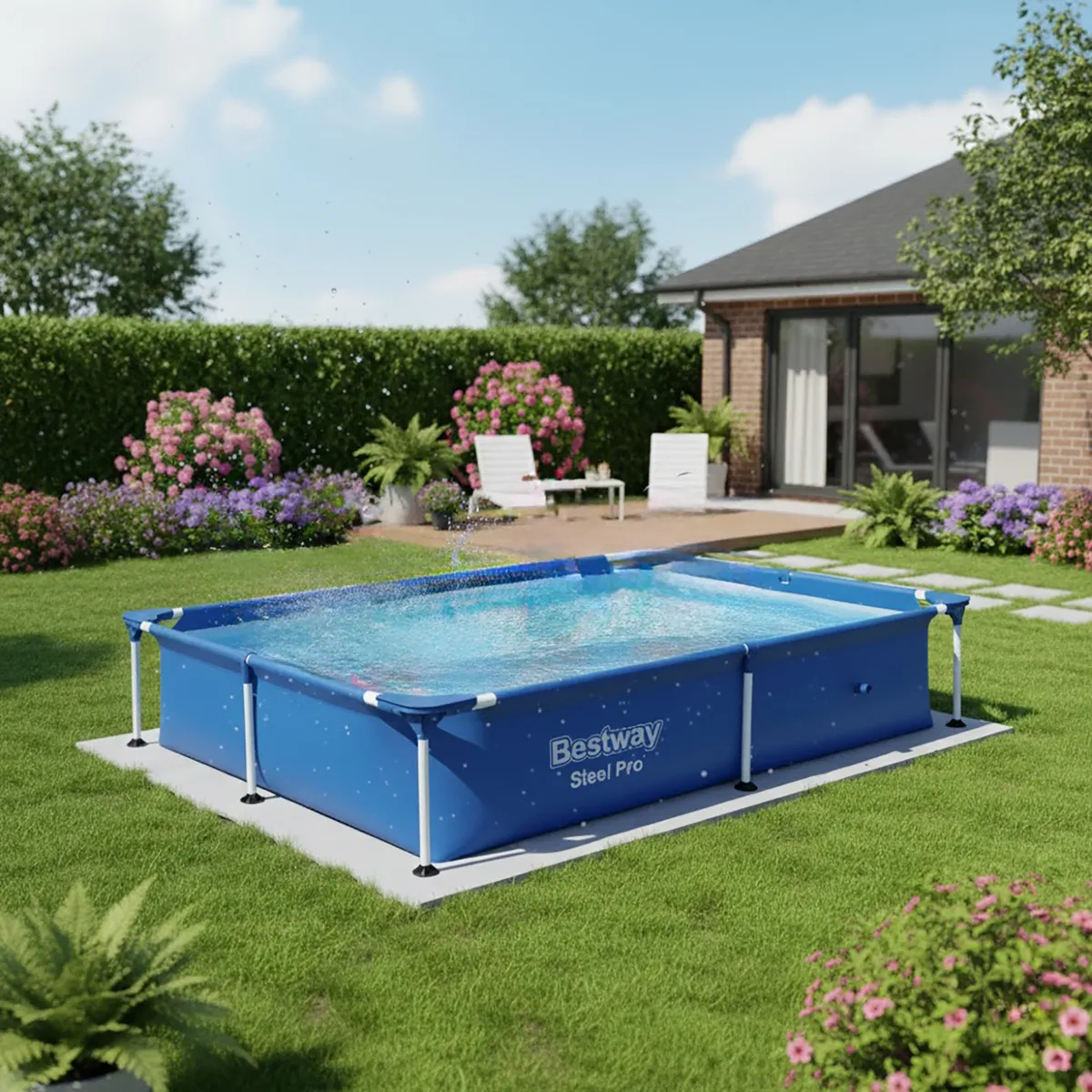 BESTWAY - Piscina Estructural 221x150x43 cm 1419 Litros