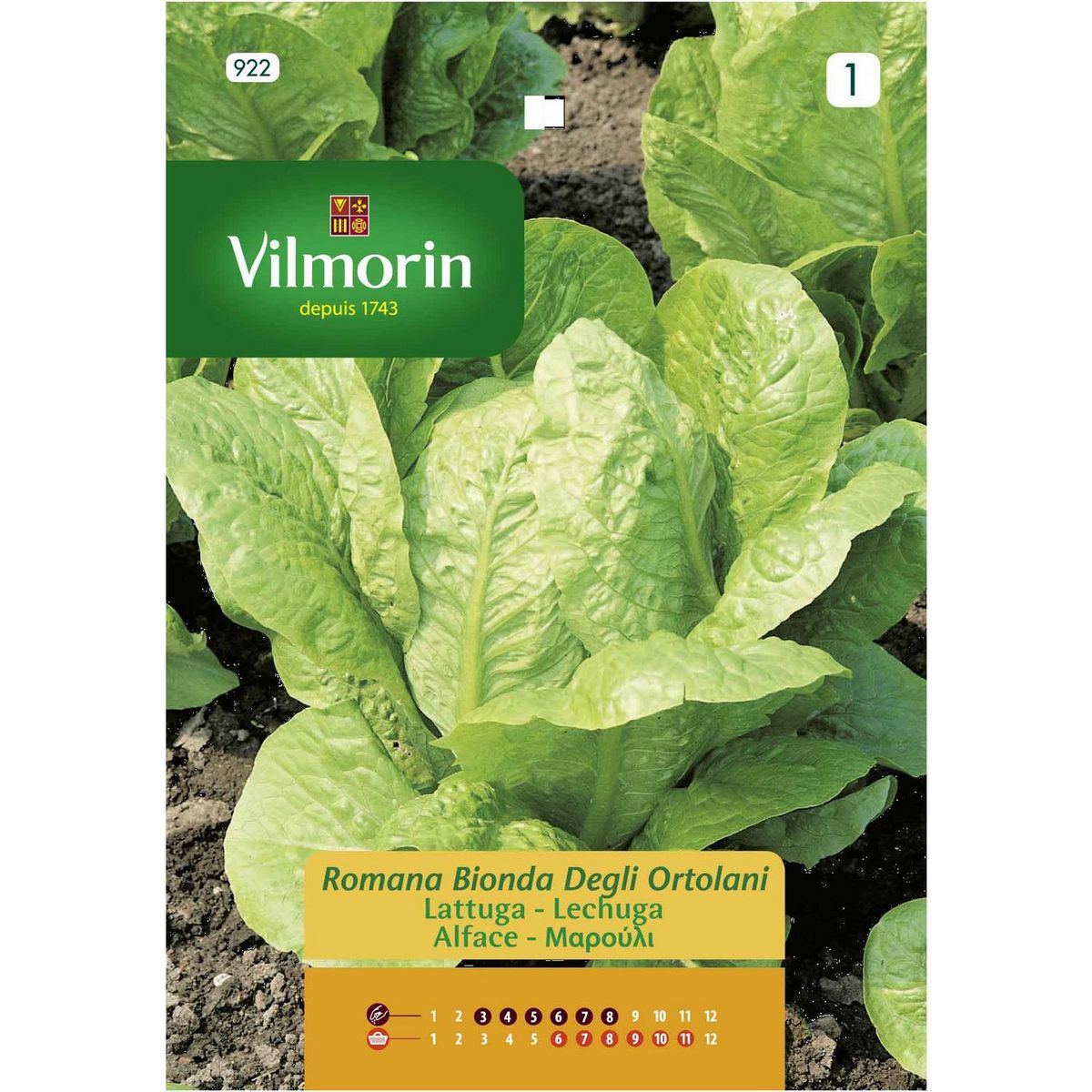 VILMORIN - Semilla Lechuga Blonde 10 gr Sachet