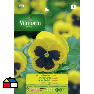 Semilla flor pensamiento amarillo 0,5 gr sachet
