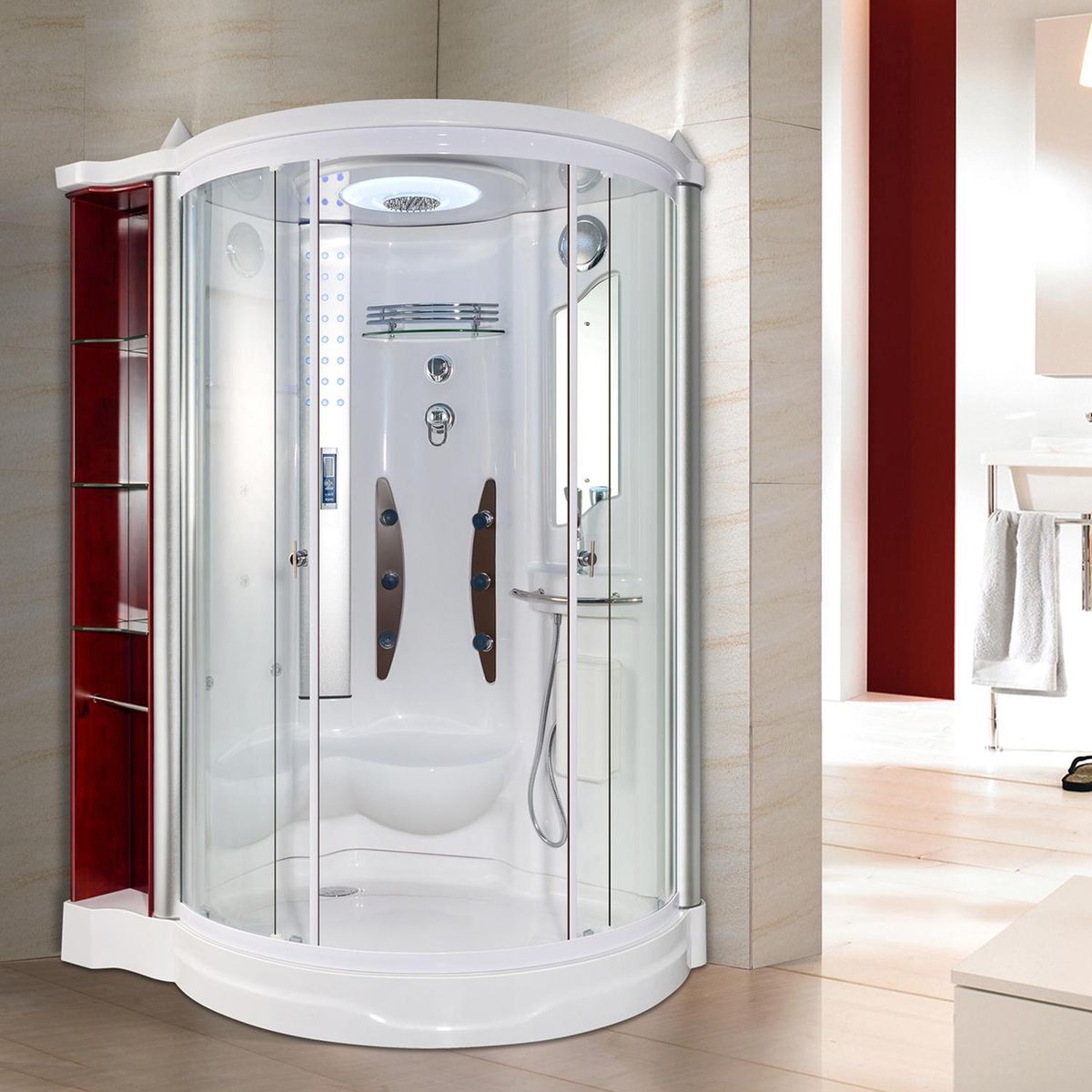 NORGLAS - Cabina de hidromasaje sin vapor 138x105x212 cm