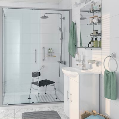 Imagen 2 del producto Kit De Accesorios Murales Para Baño 6 Piezas Cromado