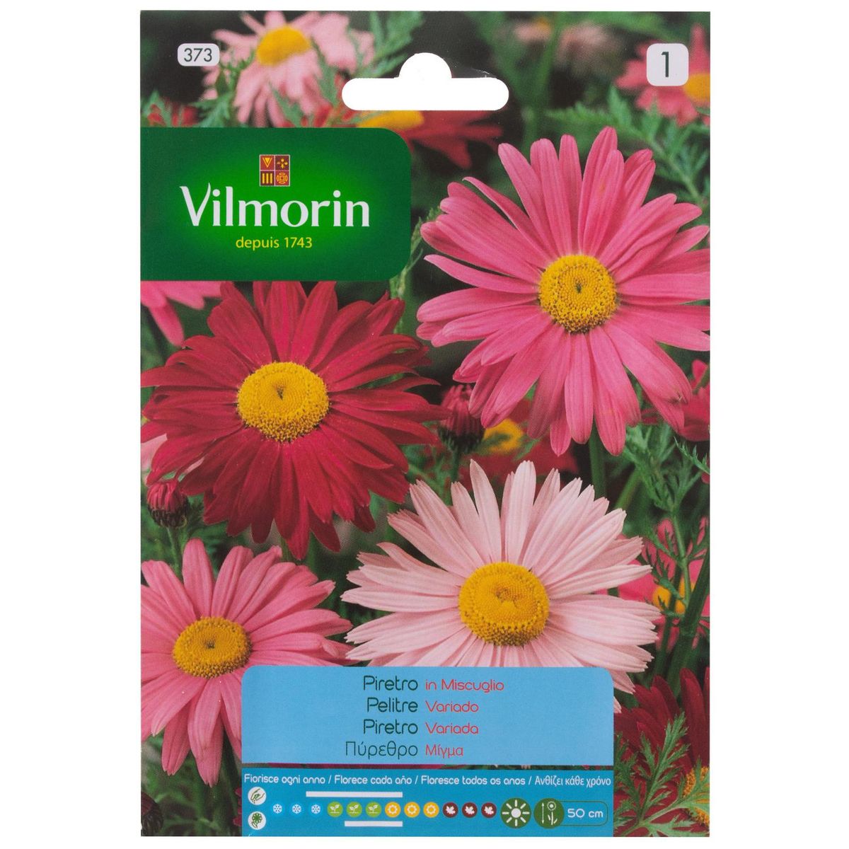 VILMORIN - Semilla Flor Pelitre Gigante 0.5 gr Sachet