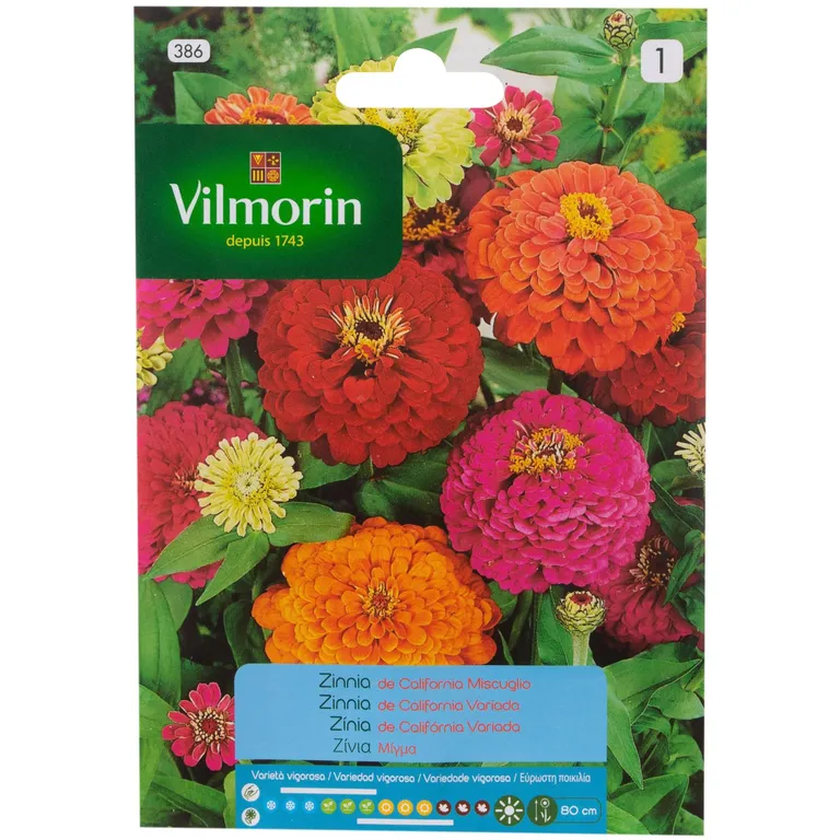 Semillas Flor Zinnia 2 gr Sachet