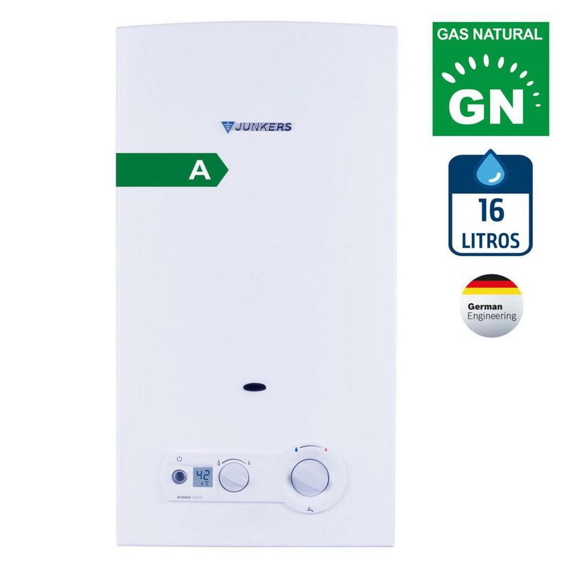 JUNKERS -  Gas Natural 16 Litros Tiro Forzado Ionizado