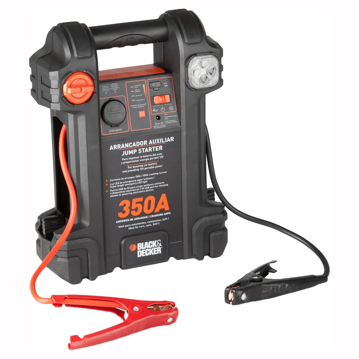 BLACK+DECKER - Partidor de Batería Black+decker 350 Amp para Auto Eco 12v