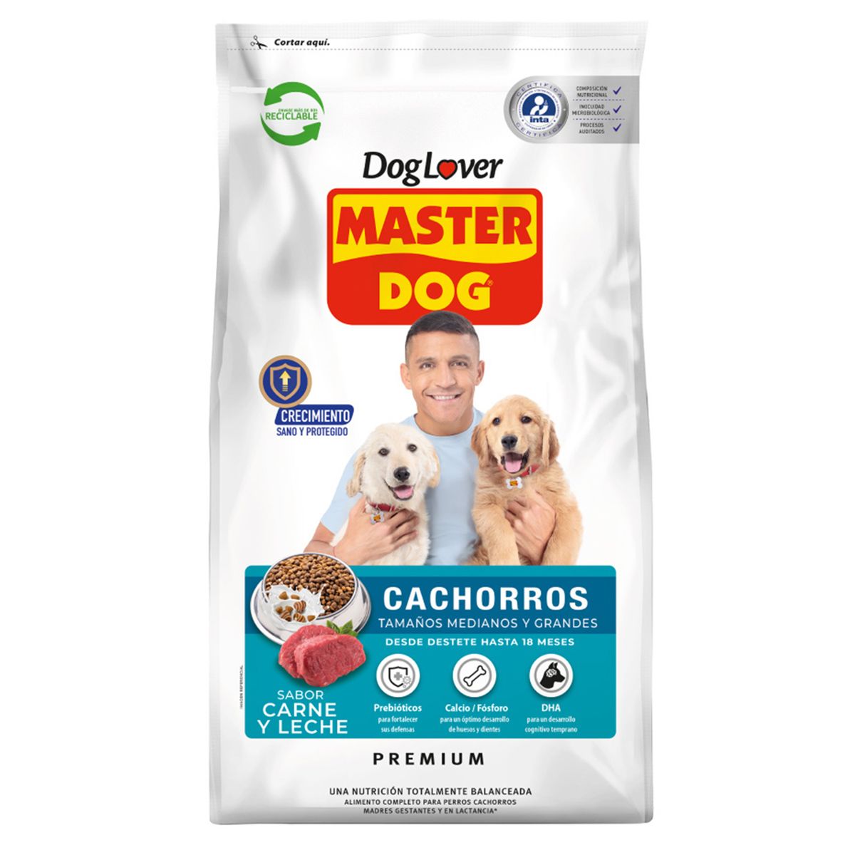 MASTER DOG - Alimento Seco para Perro Cachorro Carne y leche 15 kg