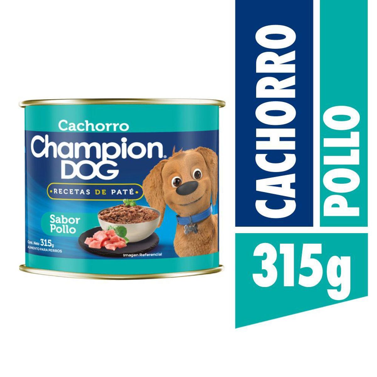 CHAMPION DOG - Alimento húmedo para cachorro 315 gr carne