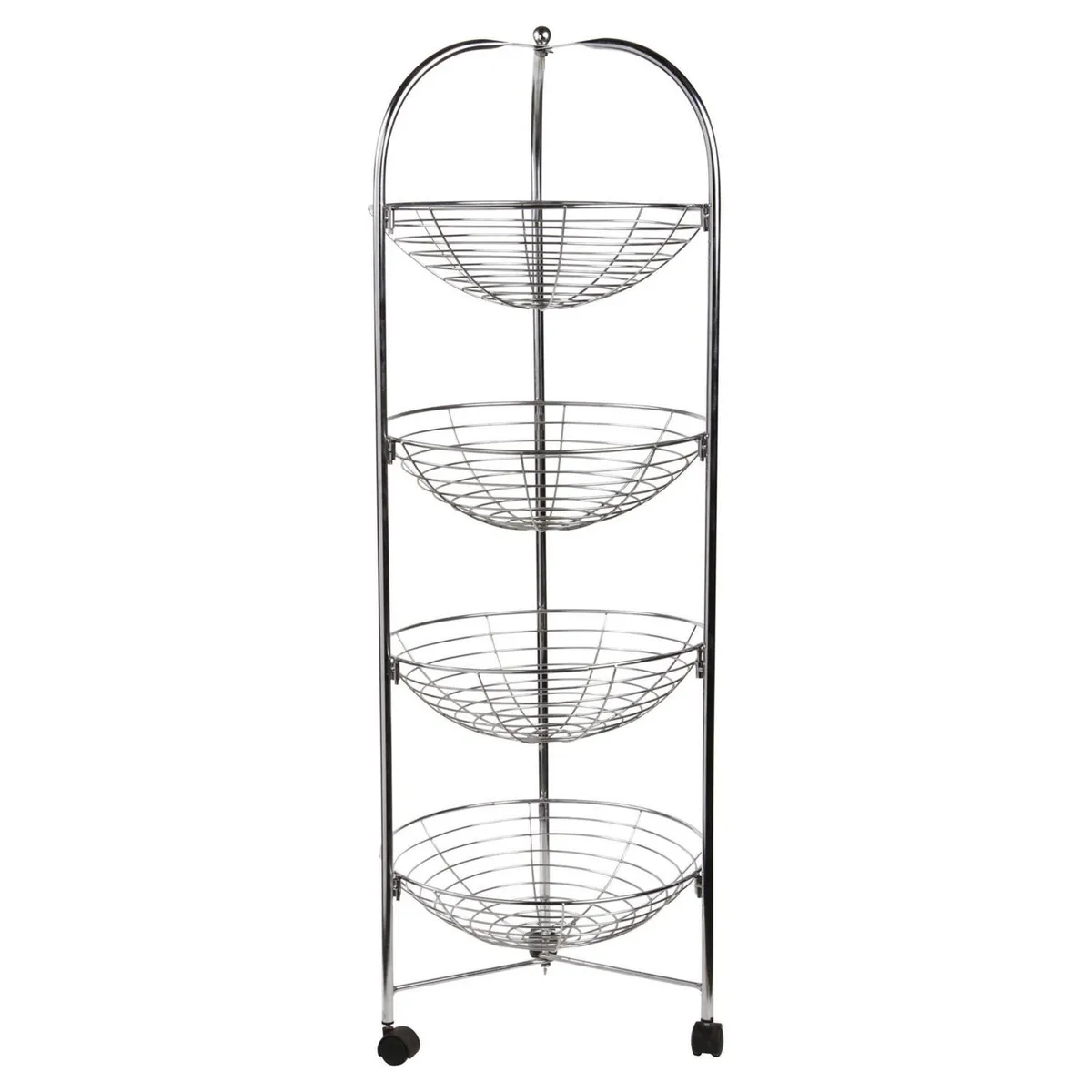 JUST HOME COLLECTION - Carro verdulero 101x33 cm metal 4 canastos Cromado