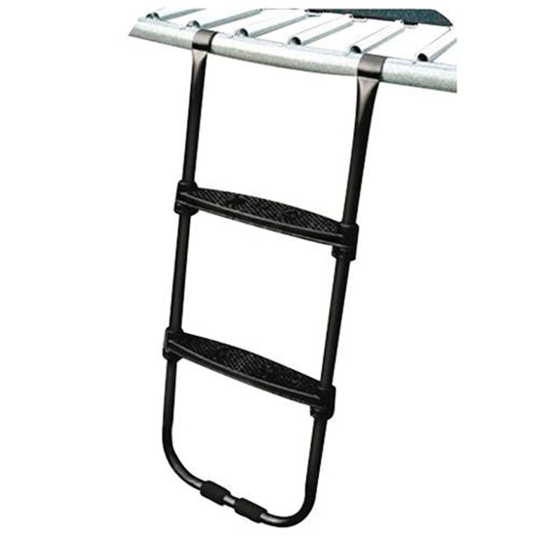 Escalera para Cama Elástica 5x110x30 cm Negro