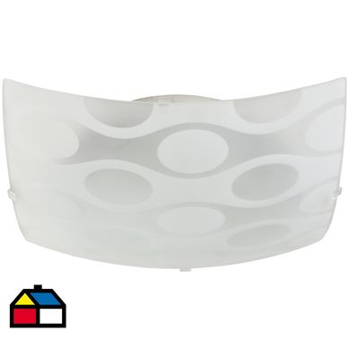Plafn 30x30 cm 2 luces 60 W
