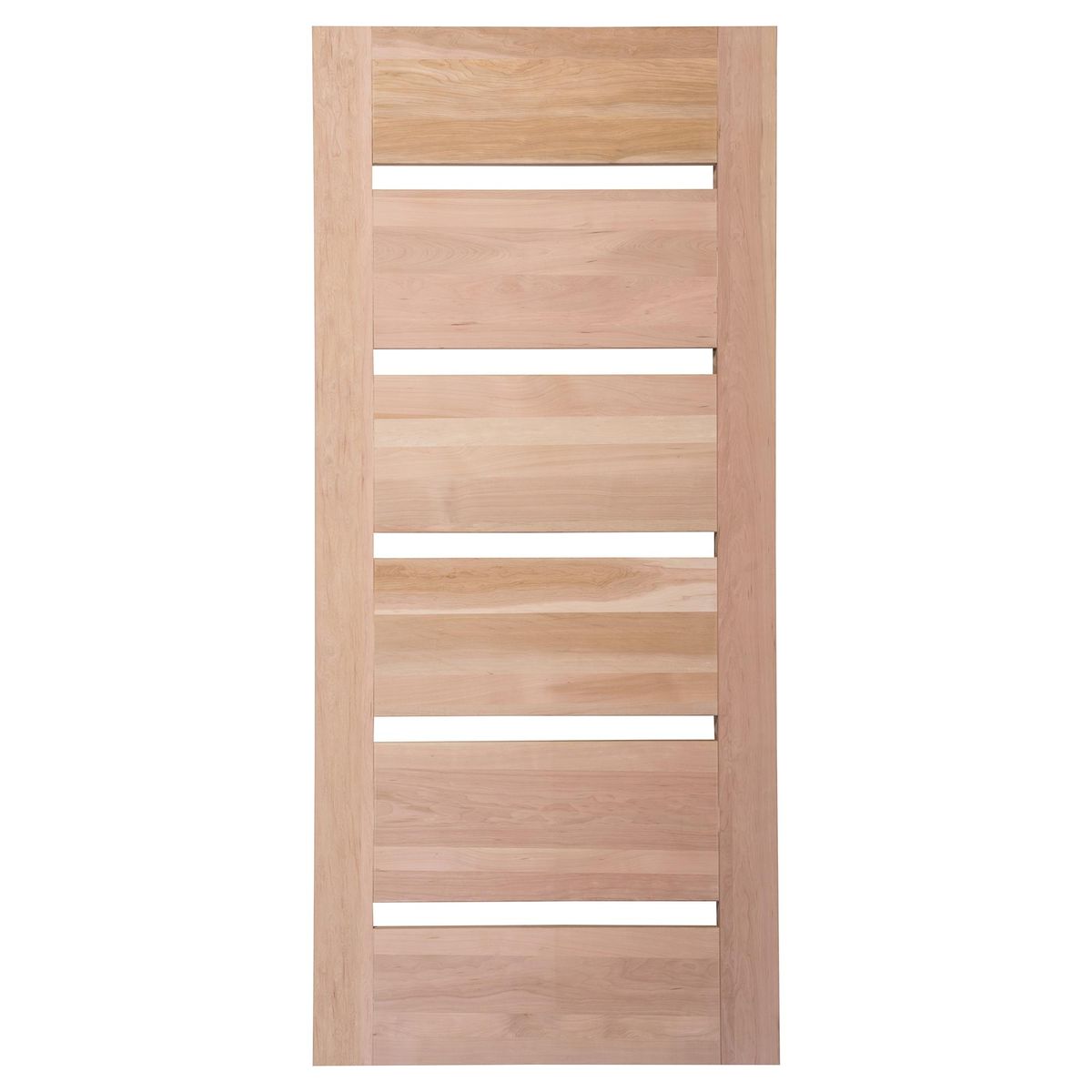 IGNISTERRA - Puerta 6 Paneles con Vidrio Madera de lenga Moderna Piamont Natural