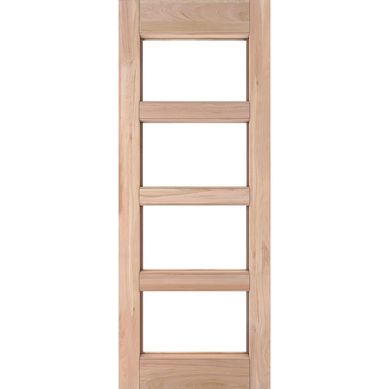 Puerta Vidriada Sin Vidrio Madera de lenga 90x200 cm Moderna Roma Natural