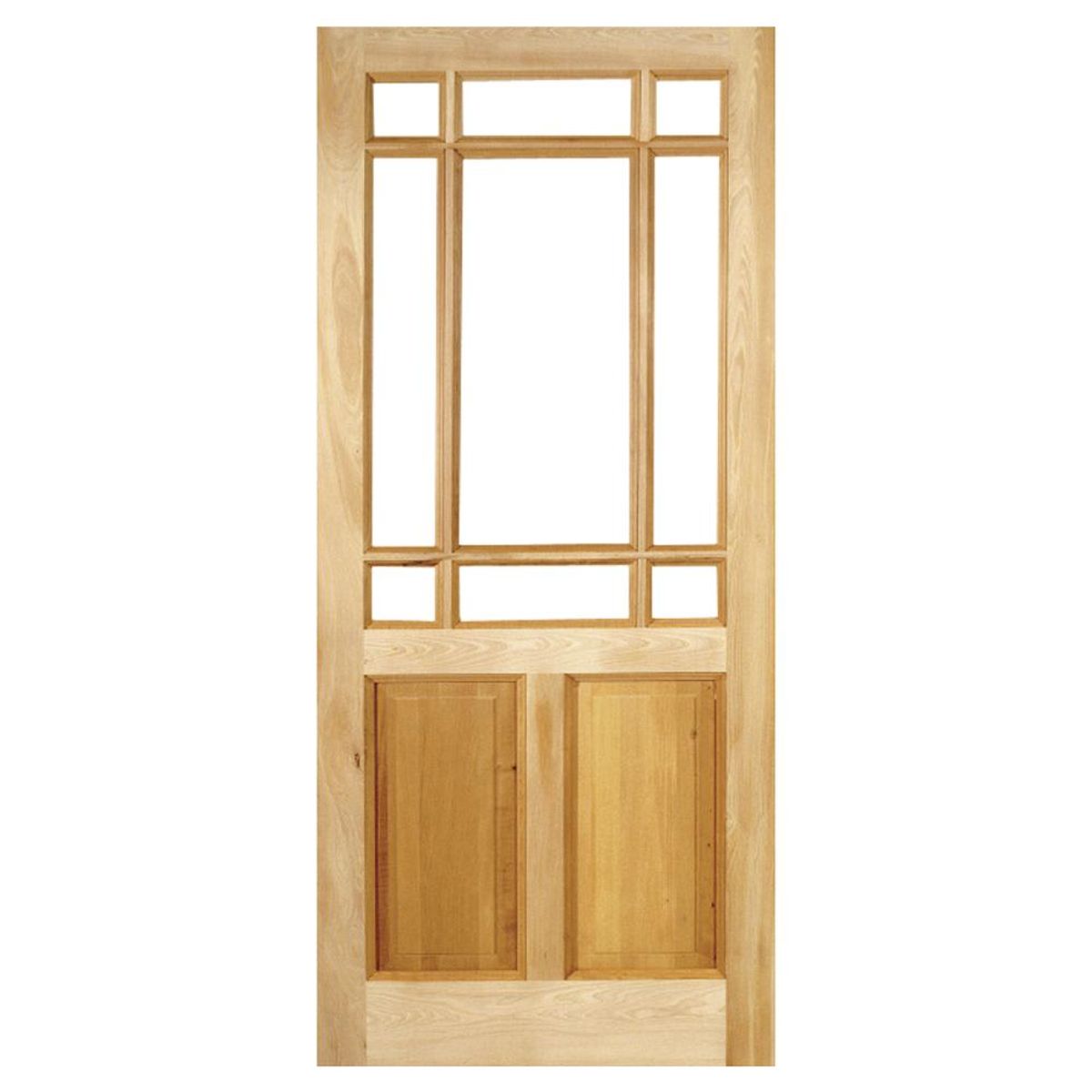 HOLZTEK - Puerta Madera pino oregón 75x200 cm 1888617-1 Solido/Natural