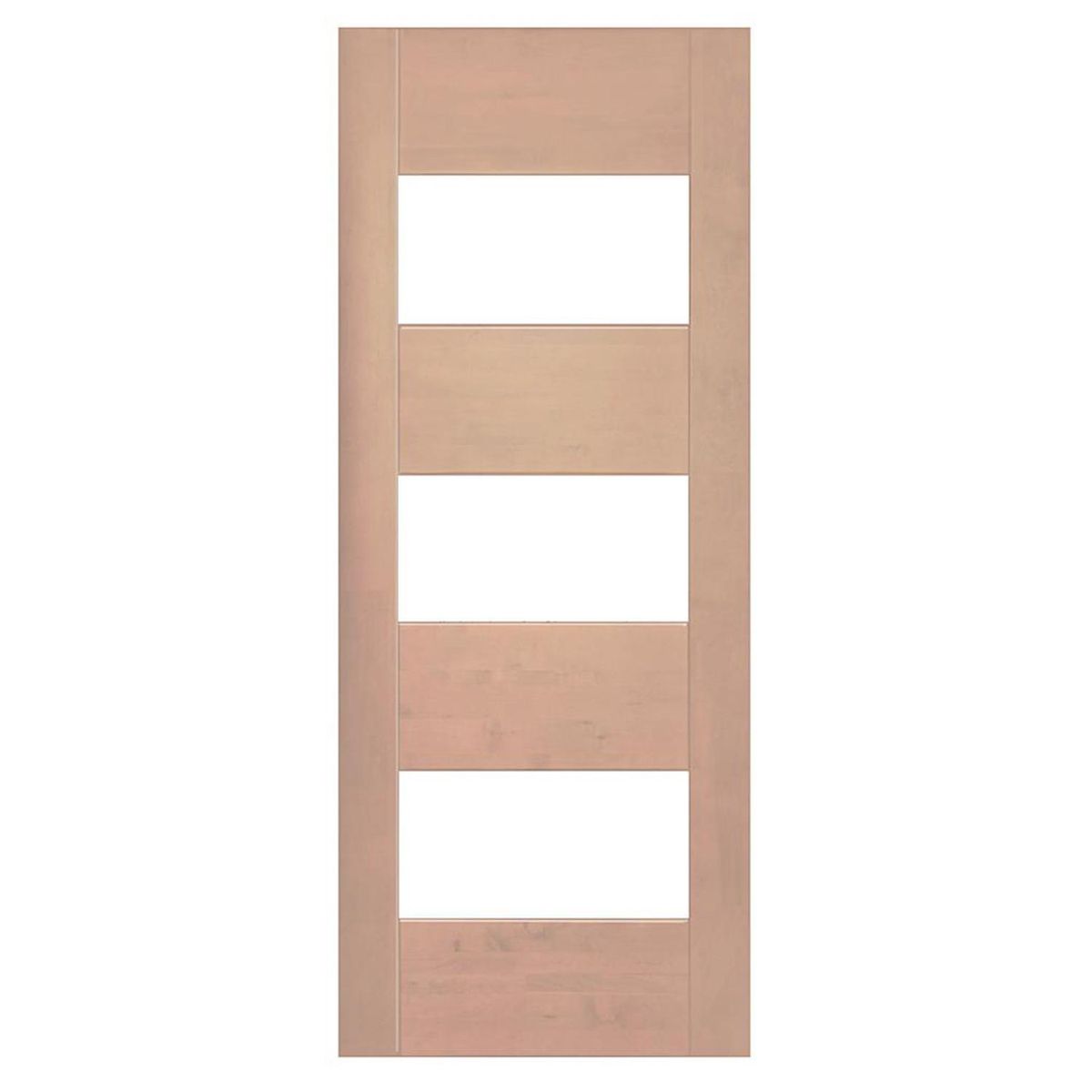 IGNISTERRA - Puerta 4 Paneles Vidriada sin Vidrio Madera de lenga Moderna Corsica Natural