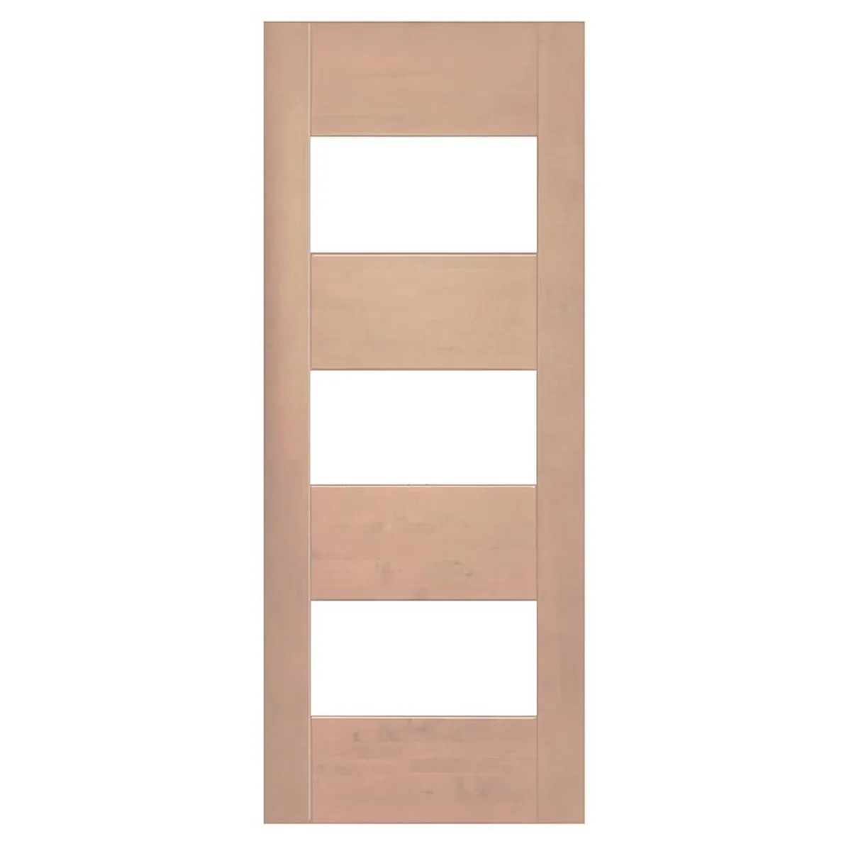 IGNISTERRA - Puerta 4 Paneles Vidriada sin Vidrio Madera de lenga Moderna Corsica Natural