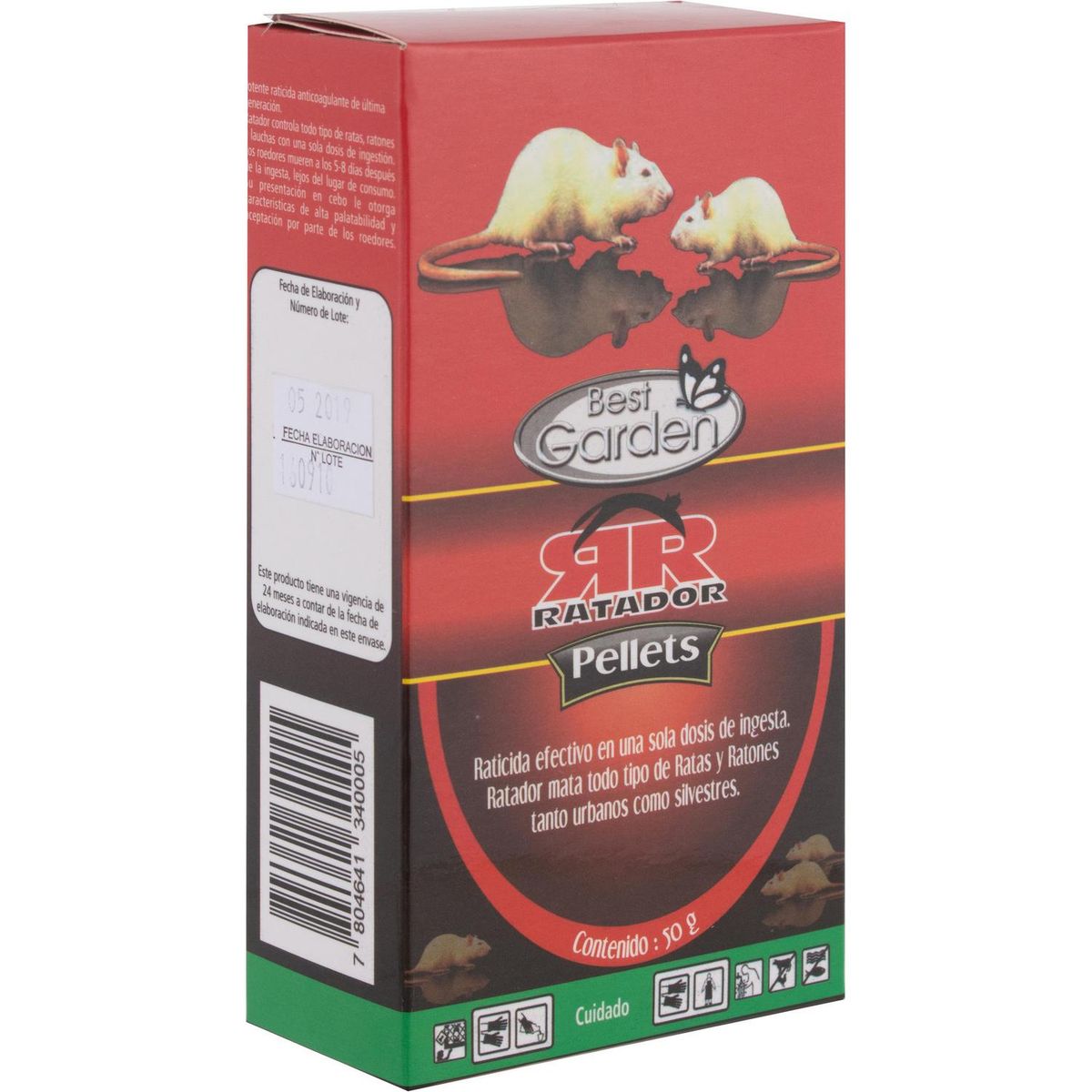 BEST GARDEN - Raticida en pellet 50 gr