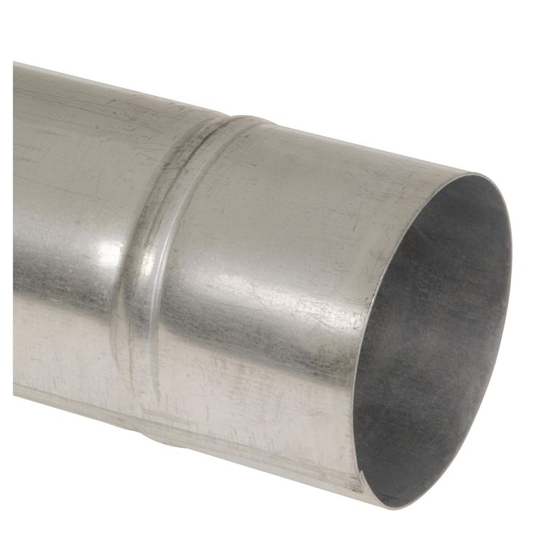 Tubo Galvanizado Liso 3 1/ 2 Pulgadas 100 Cm Para Ventilación