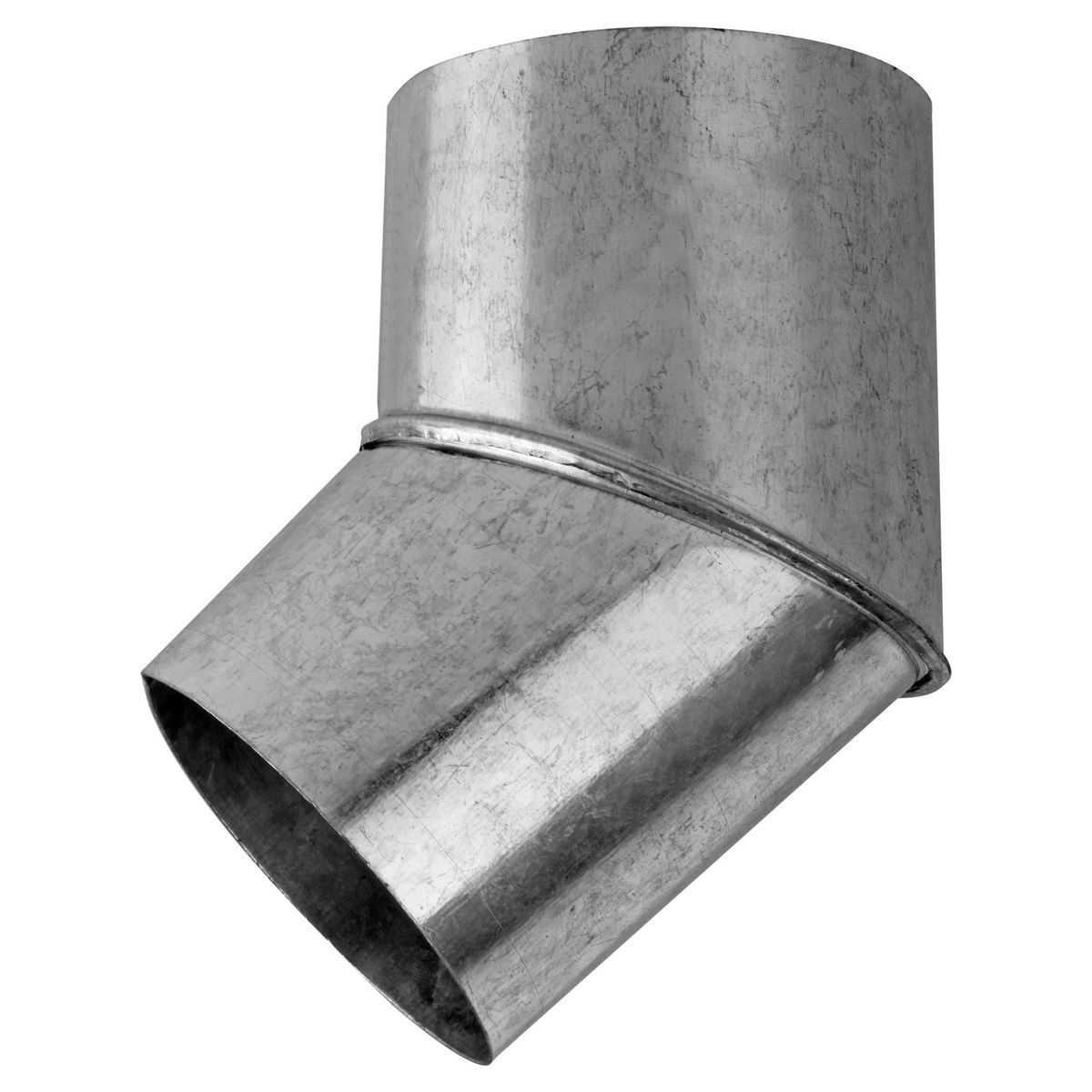 COYAHUE - Curva para tubo acero galvanizado 3-1/2" 45º 0,8mm