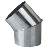 Curva para tubo acero galvanizado 4-1/2"" 45º 0,8mm