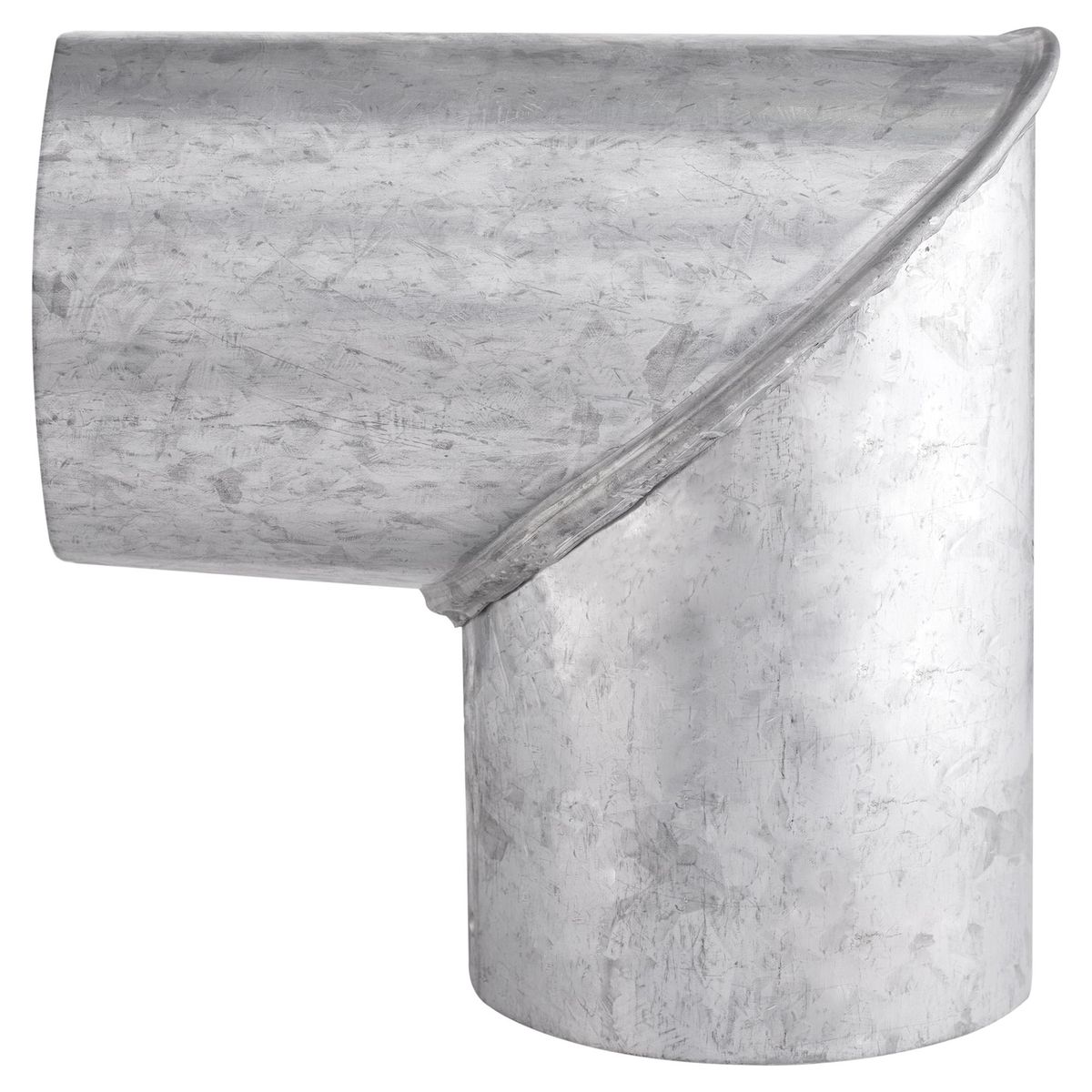 COYAHUE - Codo para tubo acero galvanizado 3-1/2" 90º 0,8mm