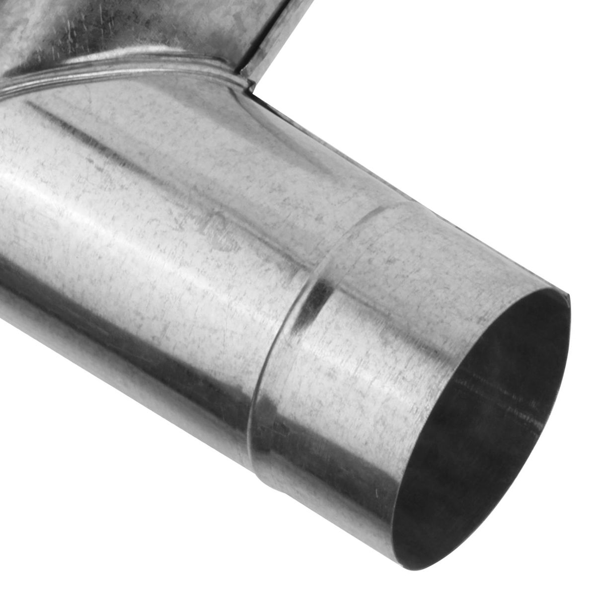 COYAHUE - Codo para tubo acero galvanizado 4" 90º 0,8mm