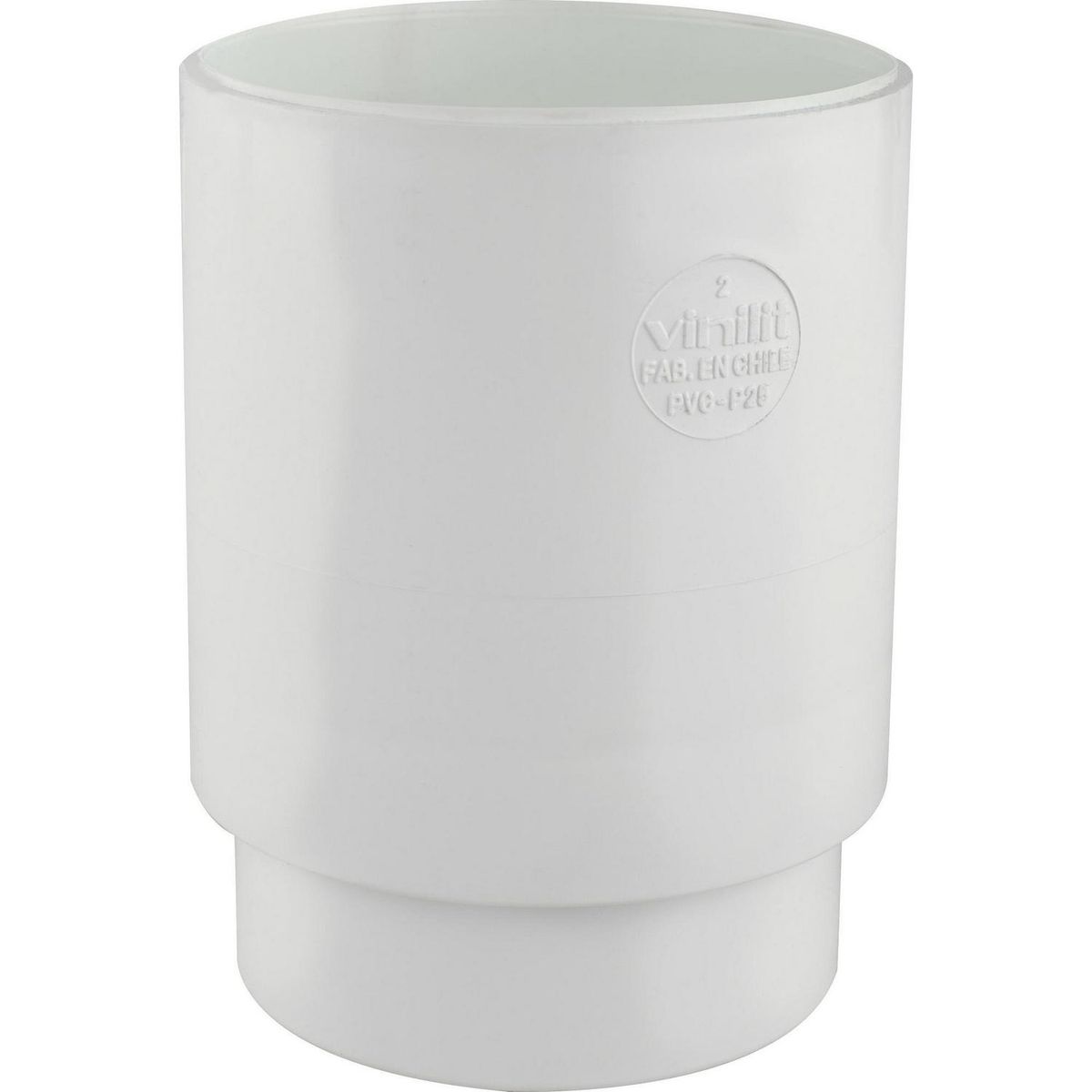 GENERICO - Copla para tubo bajada PVC blanco