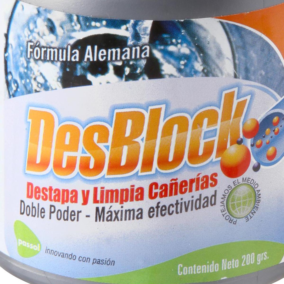 PASSOL - Destapador de cañerías 200 gr