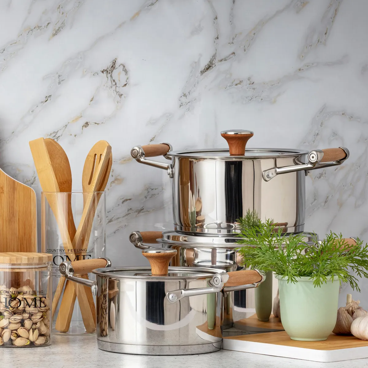 CASA BONITA - Juego de Utensilios Cocina Casa Bonita 5 Piezas