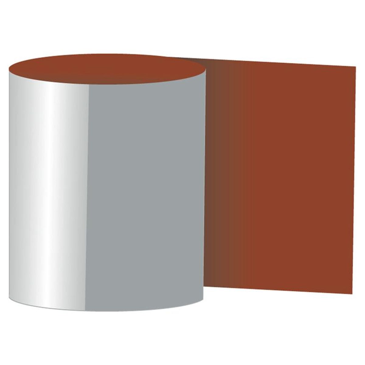INSTAPANEL - Fleje Liso Acero/Zinc 0.405x7 m 0.4 mm Terracota