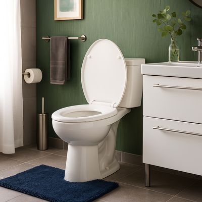 Imagen 2 del producto Asiento Easy Clean para WC redondo blanco