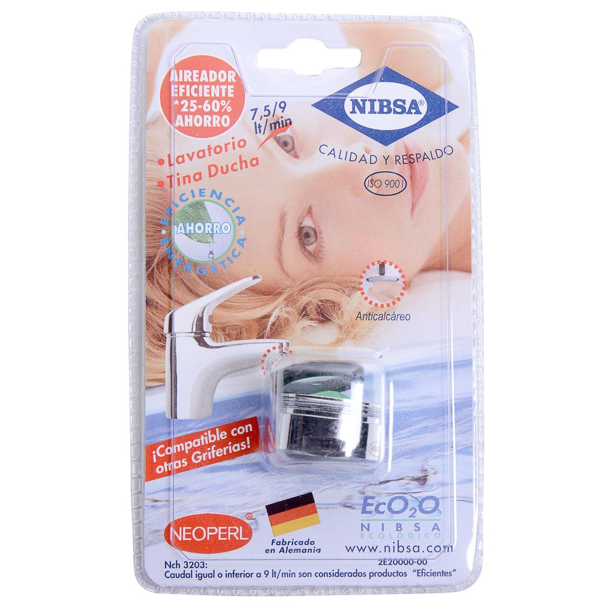 NIBSA - Aireador para baño ABS