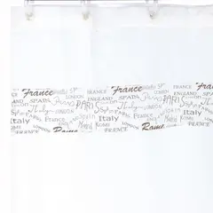 GENTILE - Juego de baño Letras 5 piezas beige café