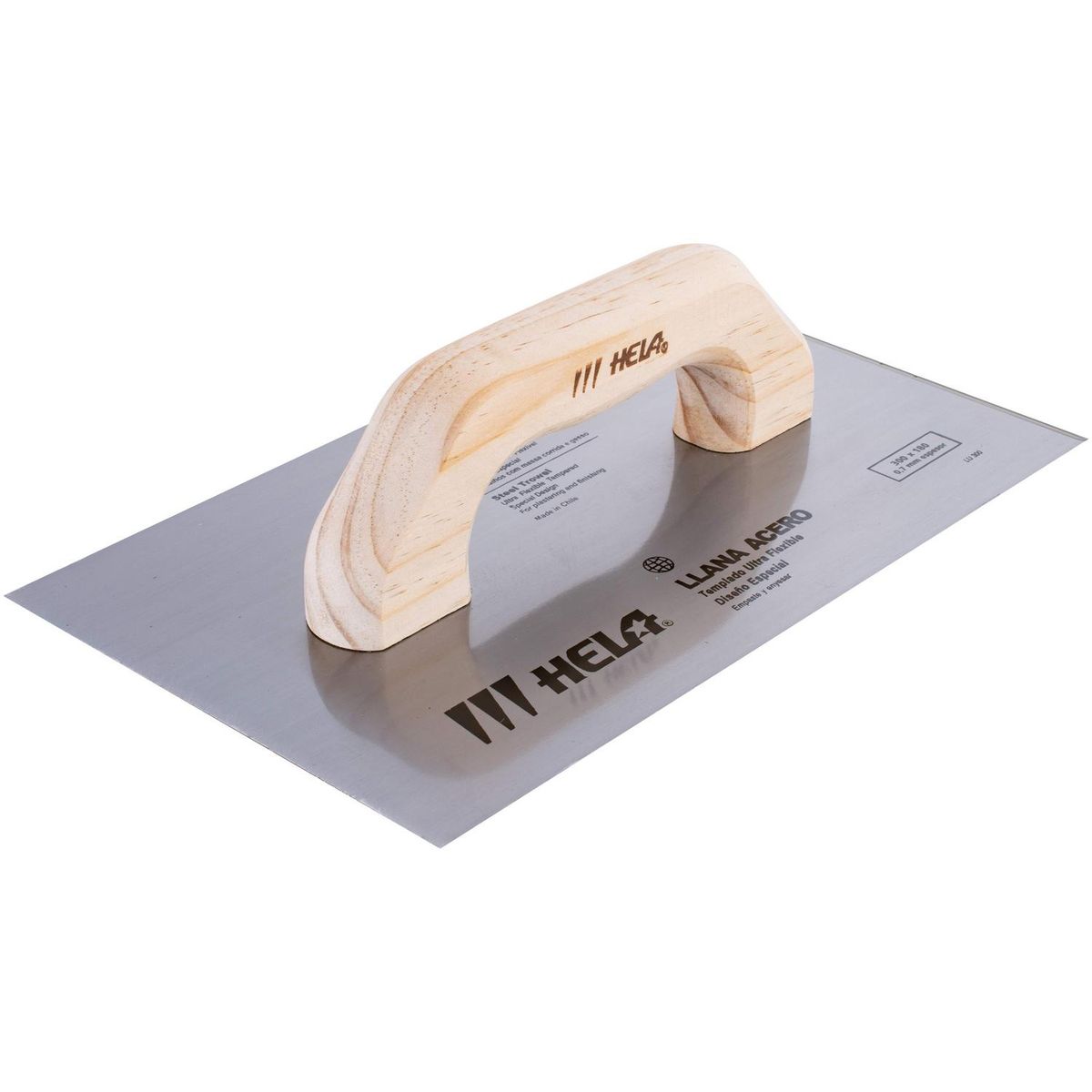 HELA - Llana Templado Hela 300x180 mm para Estuco y Acabados Profesionales