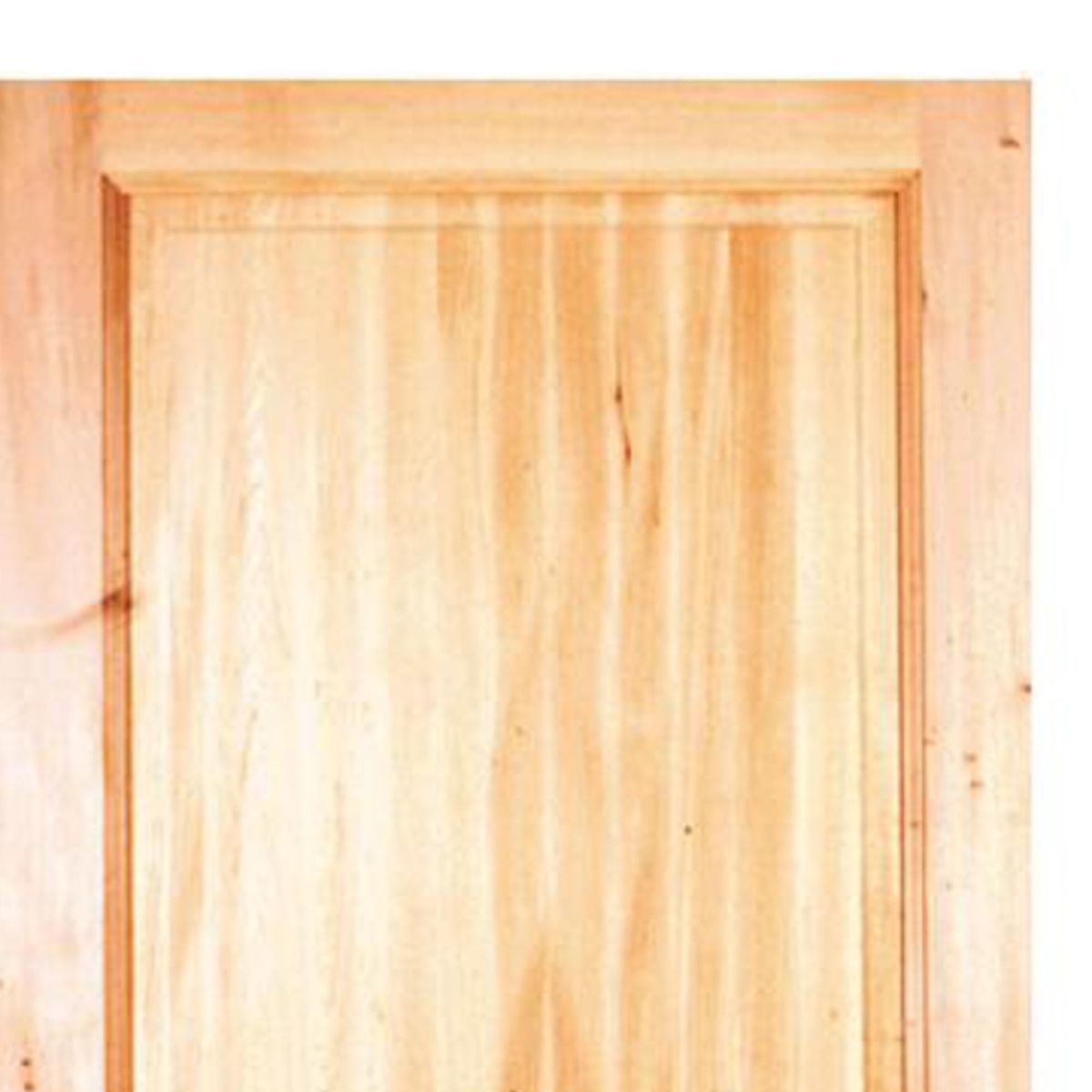 HOLZTEK - Puerta Exterior Madera pino oregón 90x200 cm Llanquih 100 Natural