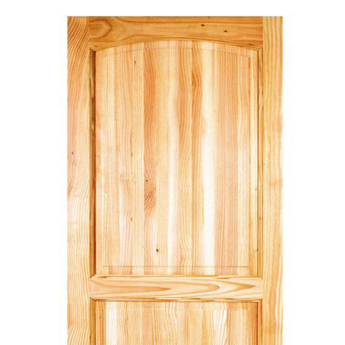 HOLZTEK - Puerta Exterior Madera pino oregón 90x210 cm Llanquih 101 Natural