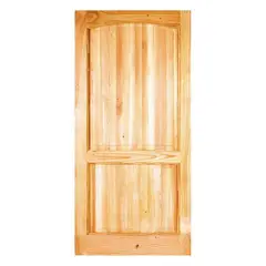 HOLZTEK - Puerta Madera pino oregón 75x220 cm Llanquih 101 Natural