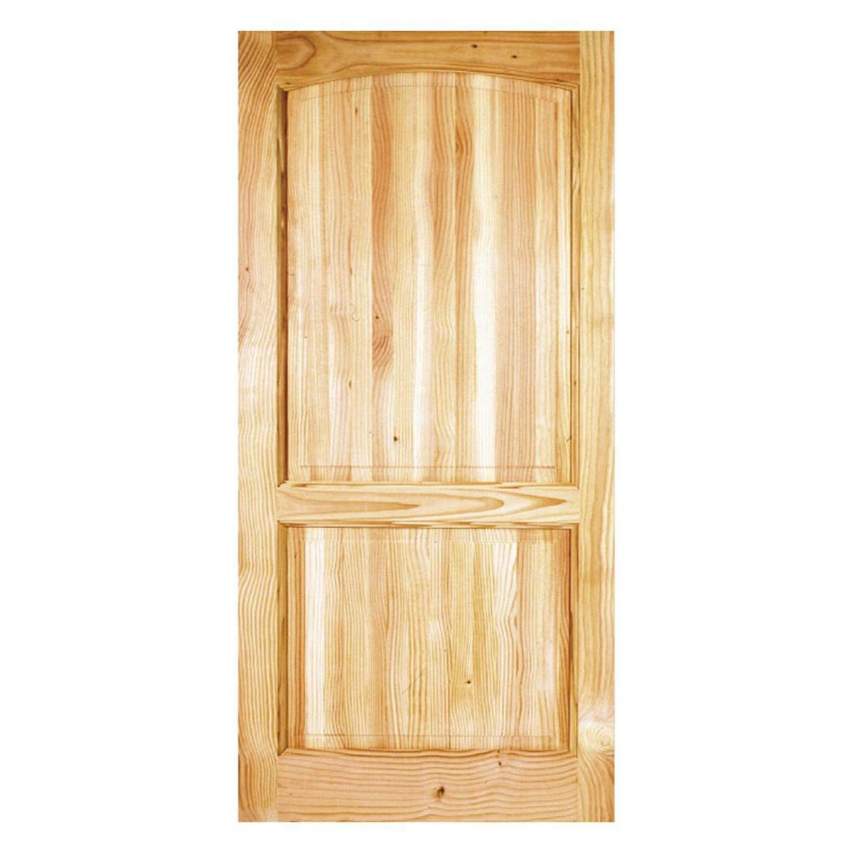 HOLZTEK - Puerta Madera pino oregón 100x220 cm Llanquih Natural