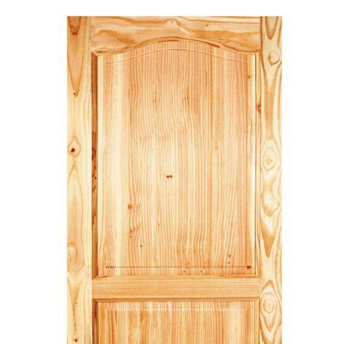 HOLZTEK - Puerta Exterior Madera pino oregón 100x210 cm Llanquih 102 Natural