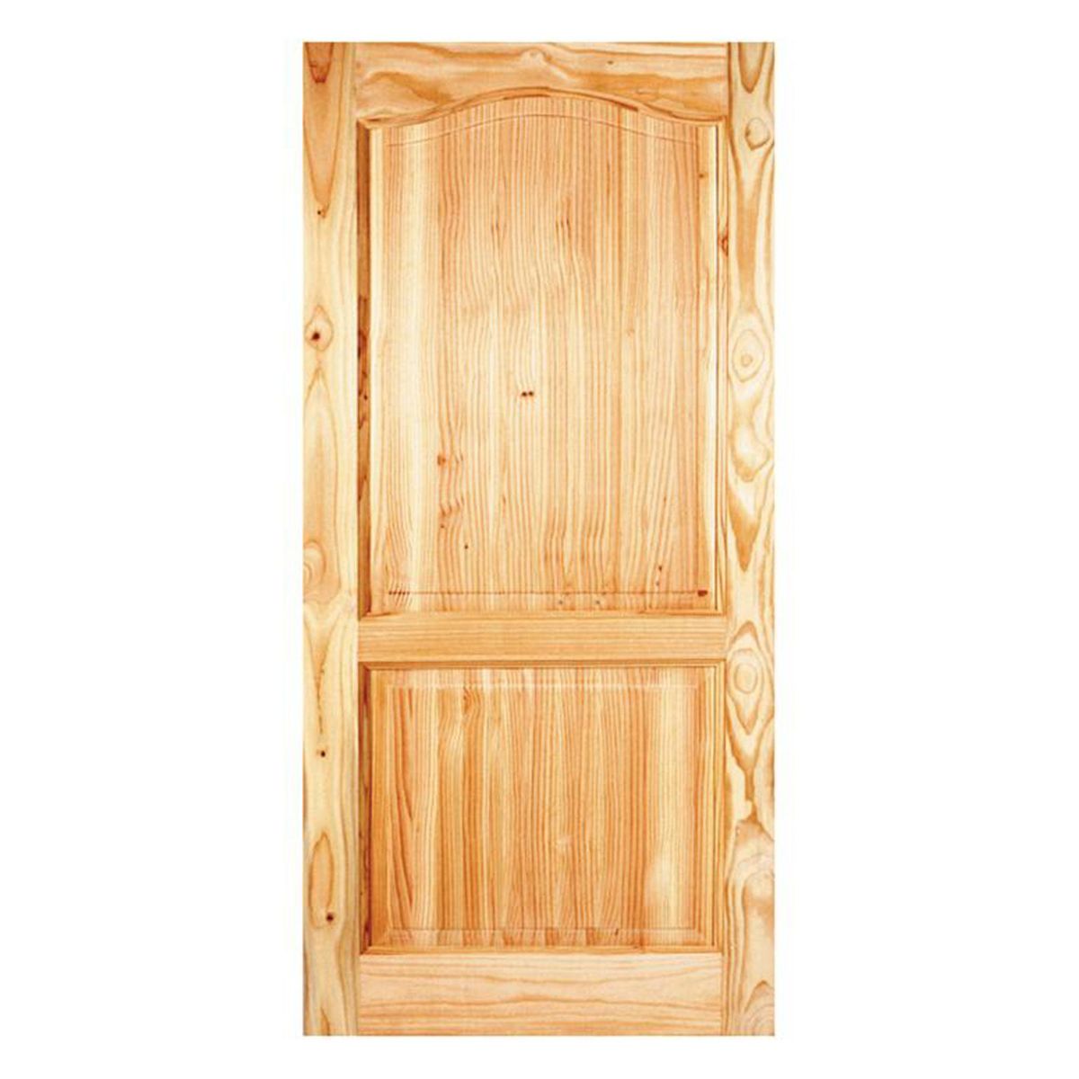 HOLZTEK - Puerta Exterior Madera pino oregón 80x220 cm Llanquih 102 Natural